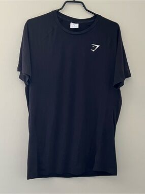 Gymshark Black Performance Training T-Shirt Men’s Large Athletic Tee